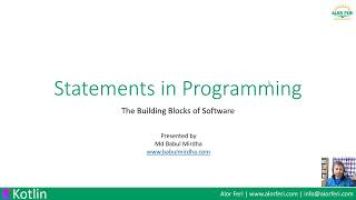 Statements in programming