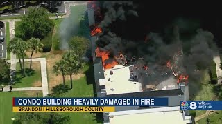 Brandon condo building heavily damaged in fire