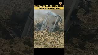 Pakistan's Missile Test Failed. AbaBeel Missile Test Failed Miserably. #shorts