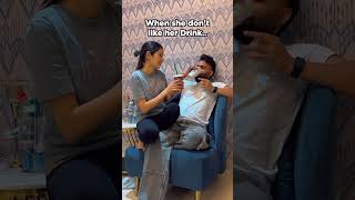 When she Don't like her Drink 🥤 #trending #funny #couplegoals #shorts #comedy #usa