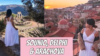 SOUNIO, DELPHI \u0026 ARACHOVA | Stunning Day Trips from Athens | Greece Travel Vlog