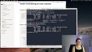 Trying some code on the remote cluster using multi-threading + benchmarking.
