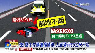 煙花大雨釀車禍 女騎士遭撞傷重不治│中視新聞 20210724