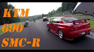 SUPERMOTO goes Nordschleife || KTM 690 SMC-R || Nürburgring Touristenfahrten