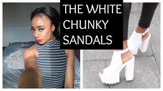 How I Style: The White Chunky Sandals