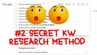 💀 My BLACKHAT secret keyword research method - RANK WITH NO BACKLINKS