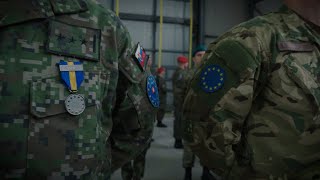 International Medal Parade at Camp Butmir on EU Day