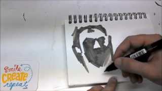 How to Do Quick Sketches and Demo illustration with Pencil and Marker