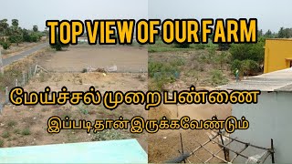 மேய்ச்சல் முறை நாட்டுக்கோழி பண்ணை இப்படி தான் இருக்கவேண்டும்(top view)