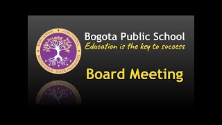 Bogota BOE Regular Meeting 5/21/24 7PM EST