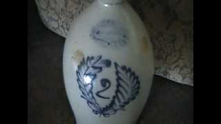 2 Gallon Salt glaze Stoneware Antique Jug