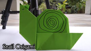 Snail origami | origami snake easy | origami snail shell | hello origami snail | 3d origami snail