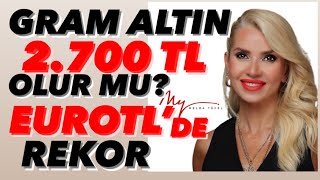 ABD ENFLASYONU DÜŞÜK GELDİ ALTIN COŞTU! GRAM ALTIN 2024'TE 2700 LİRA OLUR MU? EUROTL REKOR KIRDI!