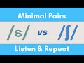 /s/ vs /ʃ/ Minimal Pairs - S vs SH Sounds - American English Pronunciation Practice