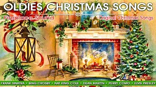 Frank Sinatra, Nat King Cole, Bing Crosby & Oldies Christmas Music 🎄 Classics Christmas vs Fireplace