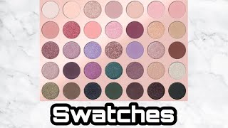 MORPHE 35C Eyeshadow Palette Swatches | MORPHE Brushes 35 Everyday Chic Swatches