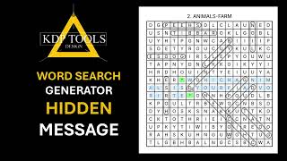 Hidden Sentence Strategy Wordsearch Puzzles
