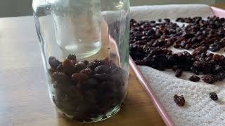 How To Make Rum Soaked Raisins.