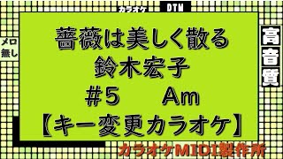 ベルサイユのばらOP『薔薇は美しく散る』鈴木宏子【キー変更カラオケ】＃5　Am