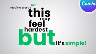 After Effect Like Typography Motion Graphics Animation in Canva