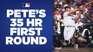 Pete Alonso CRUSHES first round RECORD 35 homers at the Home Run Derby!