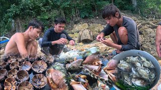 Ganitong foodtrip sa tabing dagat, sea urchin at saang meron pang tinolang danggit