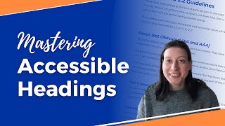 Mastering Accessible Headings
