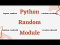 Python Tutorial | Random module in Python with real examples
