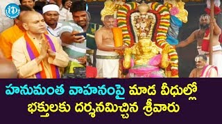 హనుమంత వాహనంపై మాడ వీధుల్లో భక్తులకు దర్శనమిచ్చిన శ్రీవారు || Tirumala | iDream News