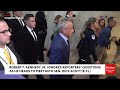 just in robert f. kennedy jr. ignores reporters questions as he meets senators on capitol hill