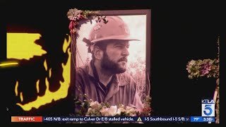 Firefighter who died battling El Dorado Fire is honored at memorial in San Bernardino