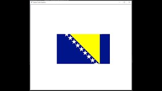 Draw Bosnia &Herzegovina Flag by using Python Turtle