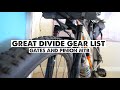 My Great Divide (GDMBR) Gear and Bike (The Priority 600x)