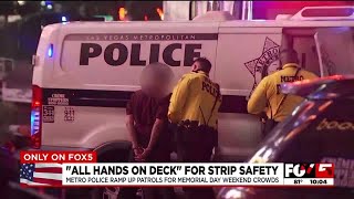 Las Vegas police bring ‘all hands on deck’ Strip presence for Memorial Day
