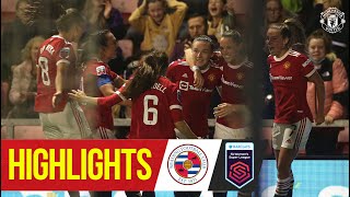 Women's Highlights | Manchester United 2-0 Reading | FA Women's Super League