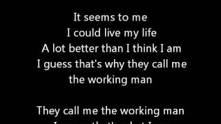 Rush-Working Man (Lyrics)