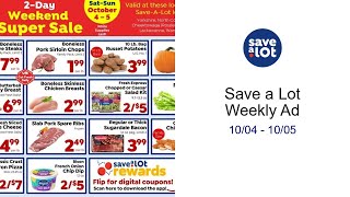 Save a Lot Weekly Ad 10/04 - 10/05