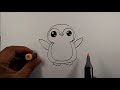 how to draw a penguin easy for beginners simple animal drawing penguin drawing