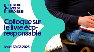 Le Colloque sur le livre éco-responsable