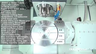 Dugard X5 Plus 5 Axis Vertical Machining Centre