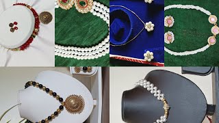 Necklace making at home| Diy Jewellery making| Pearl necklace|#viral #jwellery #trending #pearl