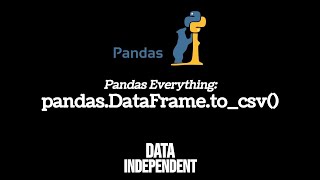 Pandas To CSV | pd.DataFrame.to_csv()