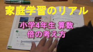 家庭学習のリアル 小学4年生 算数 倍の考え方