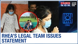 Rhea Chakraborty legal team releases statement, says 'No legal sanctity for CBI probe'