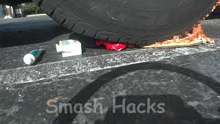 Smashing Pepperoni Pizza with my car | Smash Hacks is Smashing Food