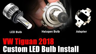 How does H7 LED Headlight Bulb w/retainer adapter work on 2018 2019 VW Tiguan