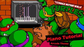 How to play Teenage Mutant Hero Turtles - Arcade Theme - on piano. Easy to intermediate