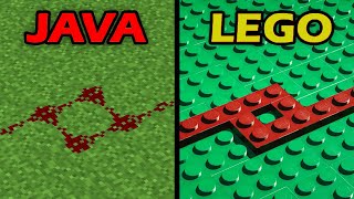 minecraft java vs lego