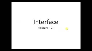 Java Interfaces Part 2