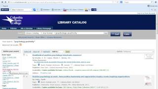 Catalog Tutorial: Simple Keyword Search